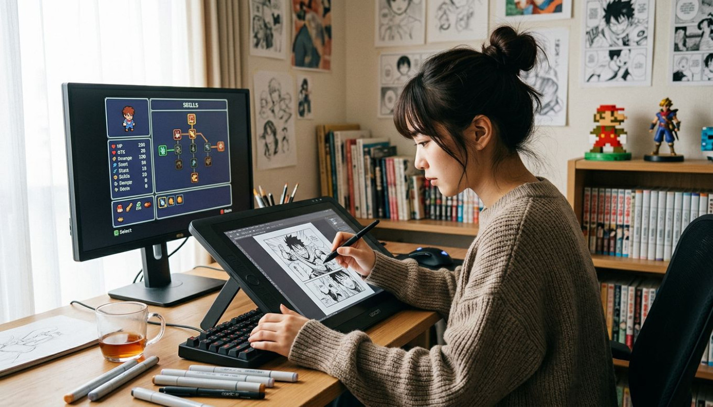 Von pixel zu papier: wie manga-künstler spielmechaniken integrieren